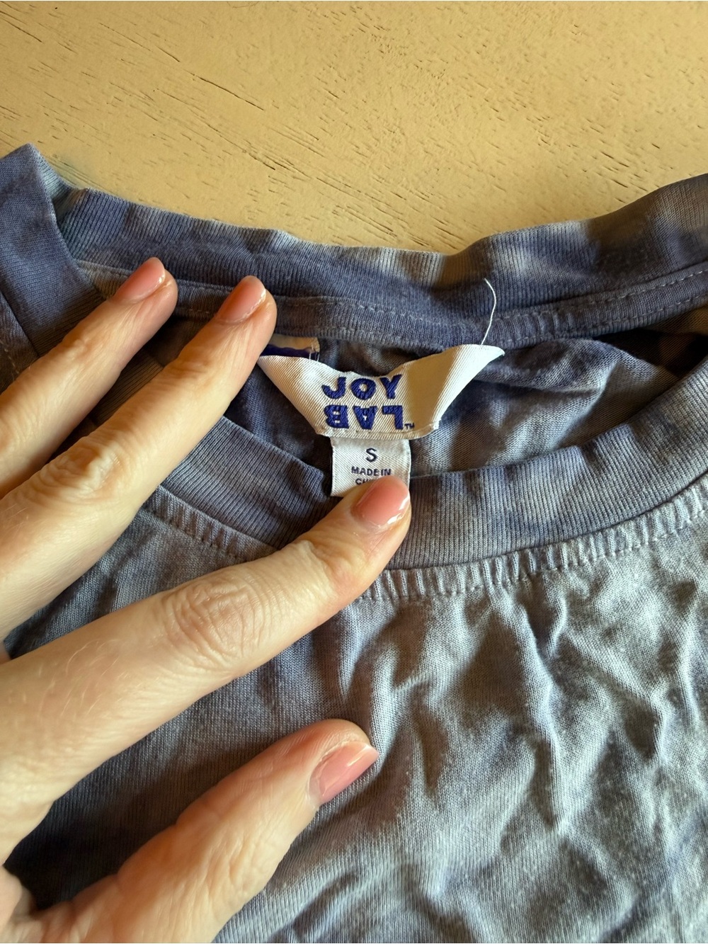 JoyLab SET in Blue Tie-Dye. Small Top, Medium Shorts - Picture 2 of 3